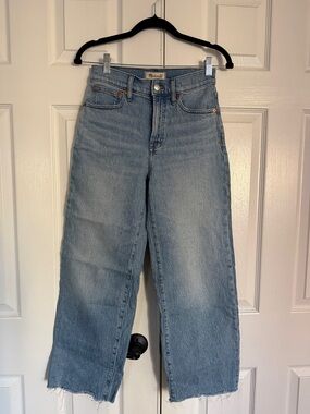 Madewell Perfect Vintage High-Rise Wide Leg Crop Jeans
